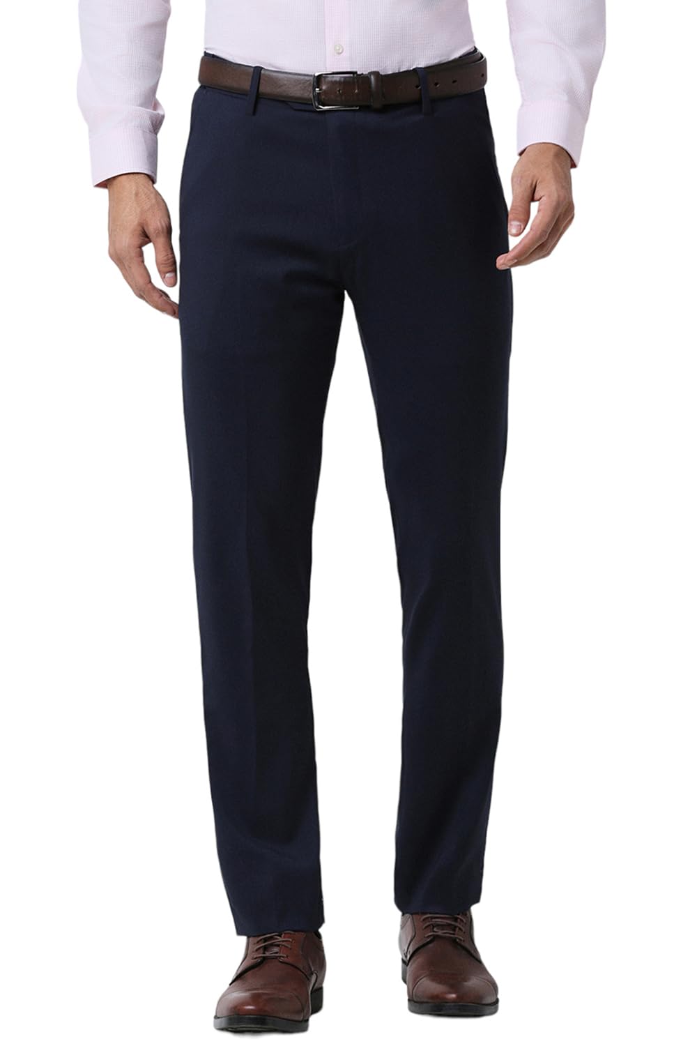 peter england Men's Regular Fit Mid Rise Pants-picture-16
