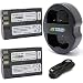 Wasabi Power Battery (2-Pack) and Dual USB Charger for Nikon EN-EL3e and Nikon D50, D70, D70s, D80, D90, D100, D200, D300, D300S, D700