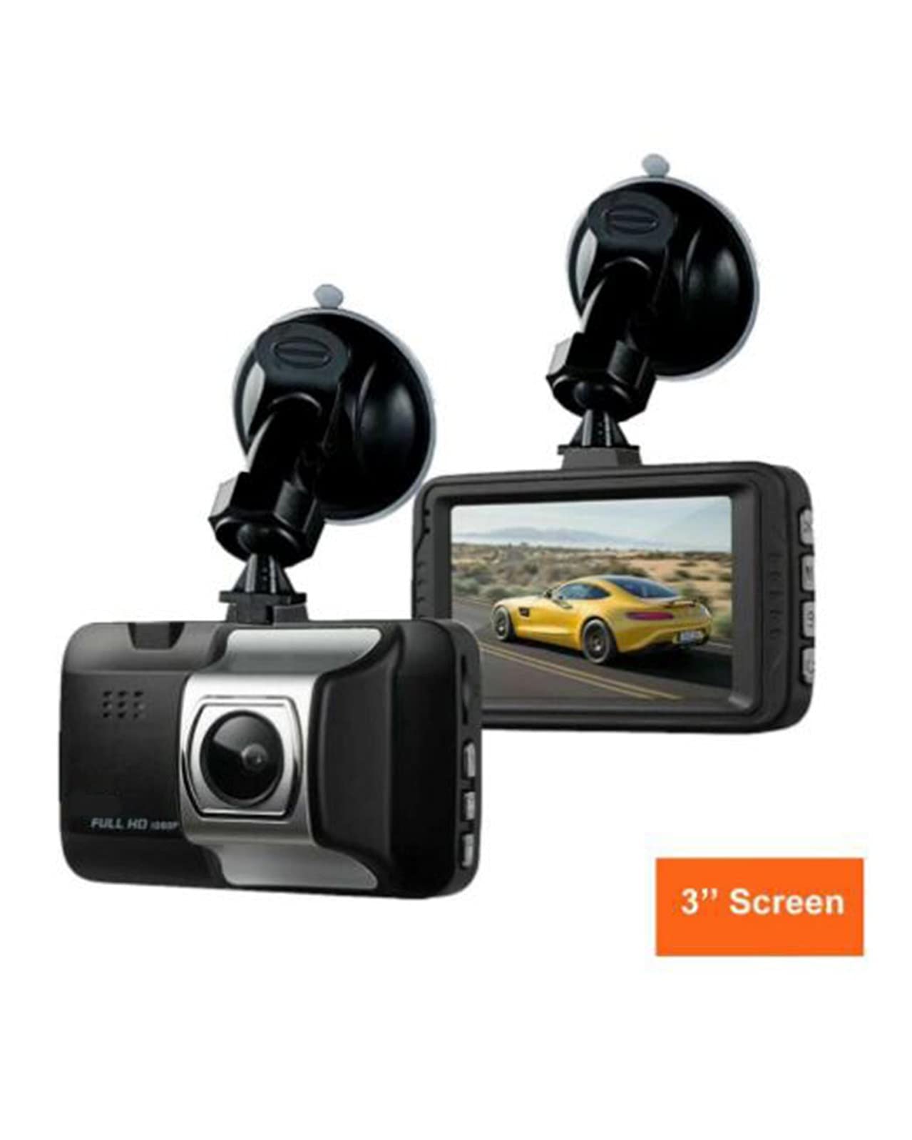 3 "Ekran Rejestrator Jazdy 170 ° Noktowizor w podczerwieni Rejestrator jazdy Kamera samochodowa Samochód DVR Box Ładowarka samochodowa