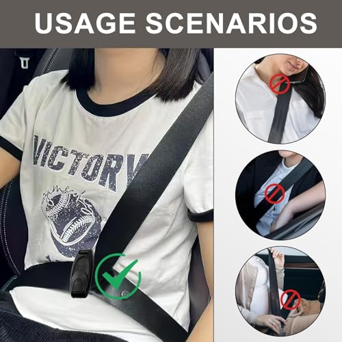2Stück Auto Sicherheitsgurt Clip Universal Gurtversteller für Autos Sicherheitsgurt Einsteller für Erwachsene Kinder Verstellbarer Sitzgurt Halter Schwangerschaftsgurt Auto Abschnallschutz Kindersitz
