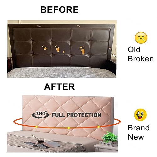 Cuscino Copritestata Letto Matrimoniale Imbottita Copertura Per Testiera Cuscini Testata Letto Matrimoniale Ferro Battuto Cover Addensare Antigraffio Cuscino,Blue-160Cm - 7