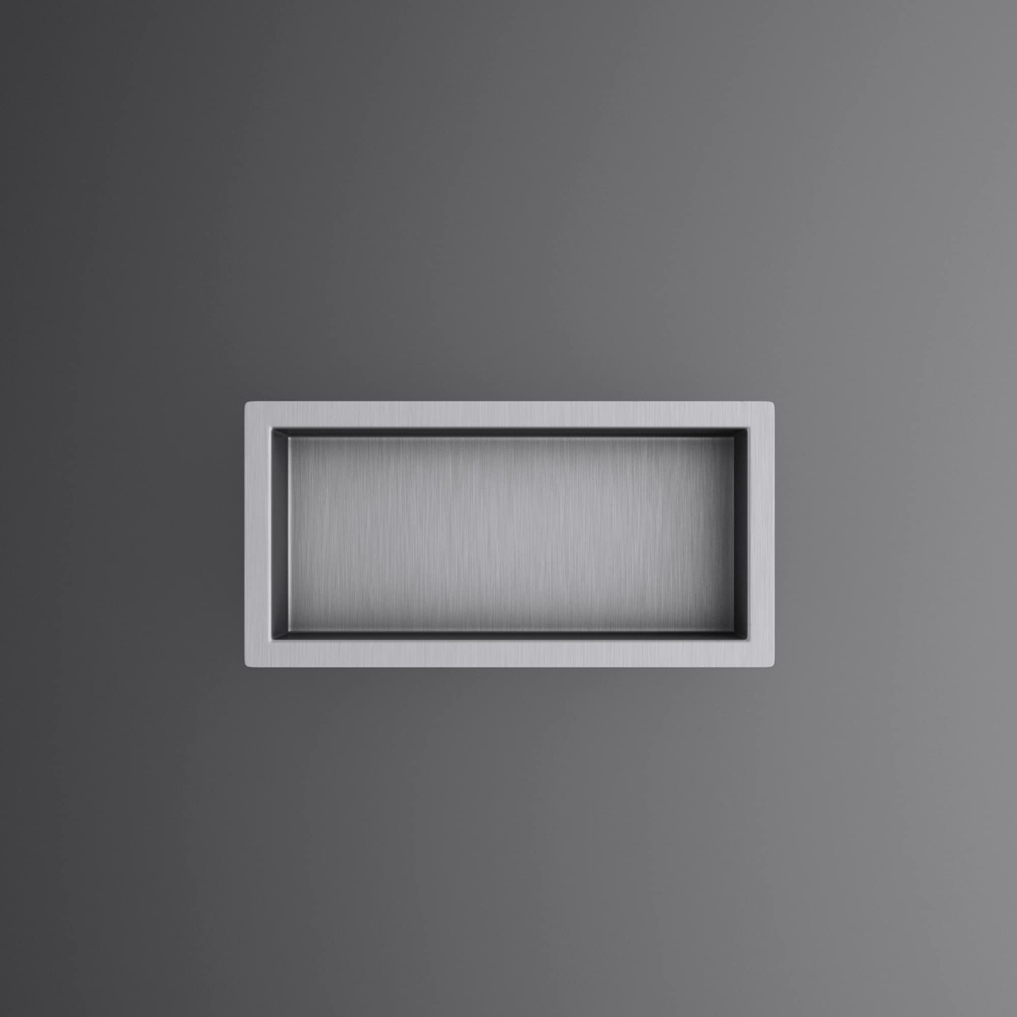 Mai & Mai Duschnische Bad aus Edelstahl Silber 15cm x 30cm x 8,3 cm | Wandnische Dusche Duschregal befliesbar, einfache Montage im Bad, Vertikal oder horizontal installierbar, MBK01