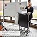 Stand Up Adjustable Height Lectern Podium | Rolling Desk with Storage Shelf | Ergonomic Standing Desk Frame for Office, Classroom, Laptop, Teaching, Presentations & More (Black)