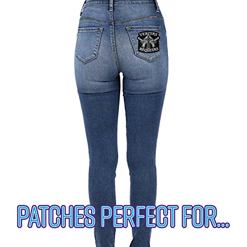 Aequitas Veritas Saints Gun Celtic Cross - Novelty Iron On Patch Applique #TOP4