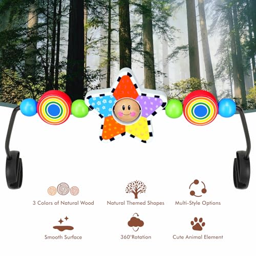 Image of iGRATENS Baby Bjorn Bouncer Toy Bar, Toy for Baby Bouncer Soft & Bliss, Easy to Attach and Remove, Child-Friendly Materials, Exciting Design for Curious Babies, Pentagram