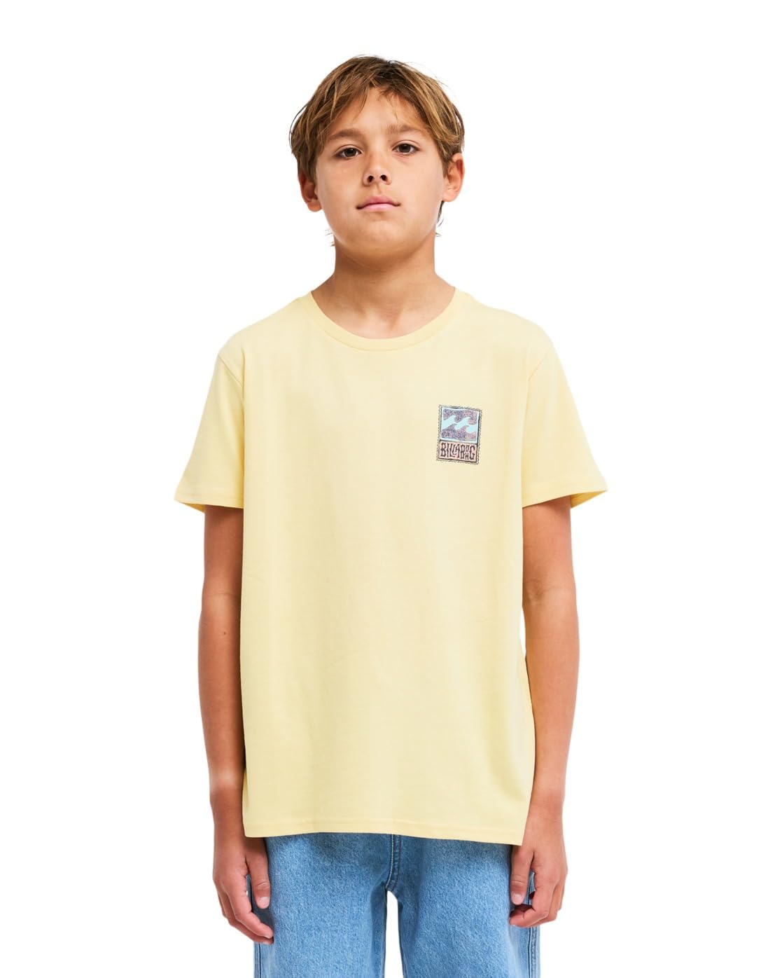 Billabong Boy's Tides T-Shirt, Retro Yellow, 16 Years