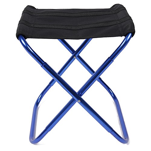 Portátil plegable Camping silla taburete para viajar Camping playa al aire libre pesca caza Golf por oyshopp, azul