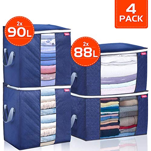 JOYXEON Closet Organizer Clothes Storage Bags, Large Capacity Organizer and Storage with Reinforced