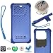 Produktbild Oujietong Hülle Für Blackview Bv6900 Hülle Silikonrand + PC Hard Backplane Stand Case Blue