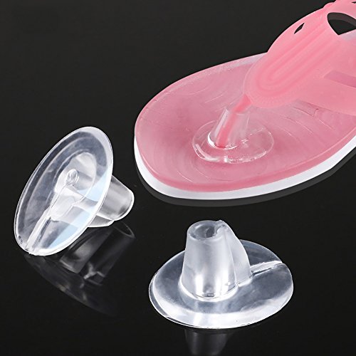 HugeDE 3 Pairs Self Adhesive Gel Thong Sandals Inserts Cushions Insoles Toe Protectors
