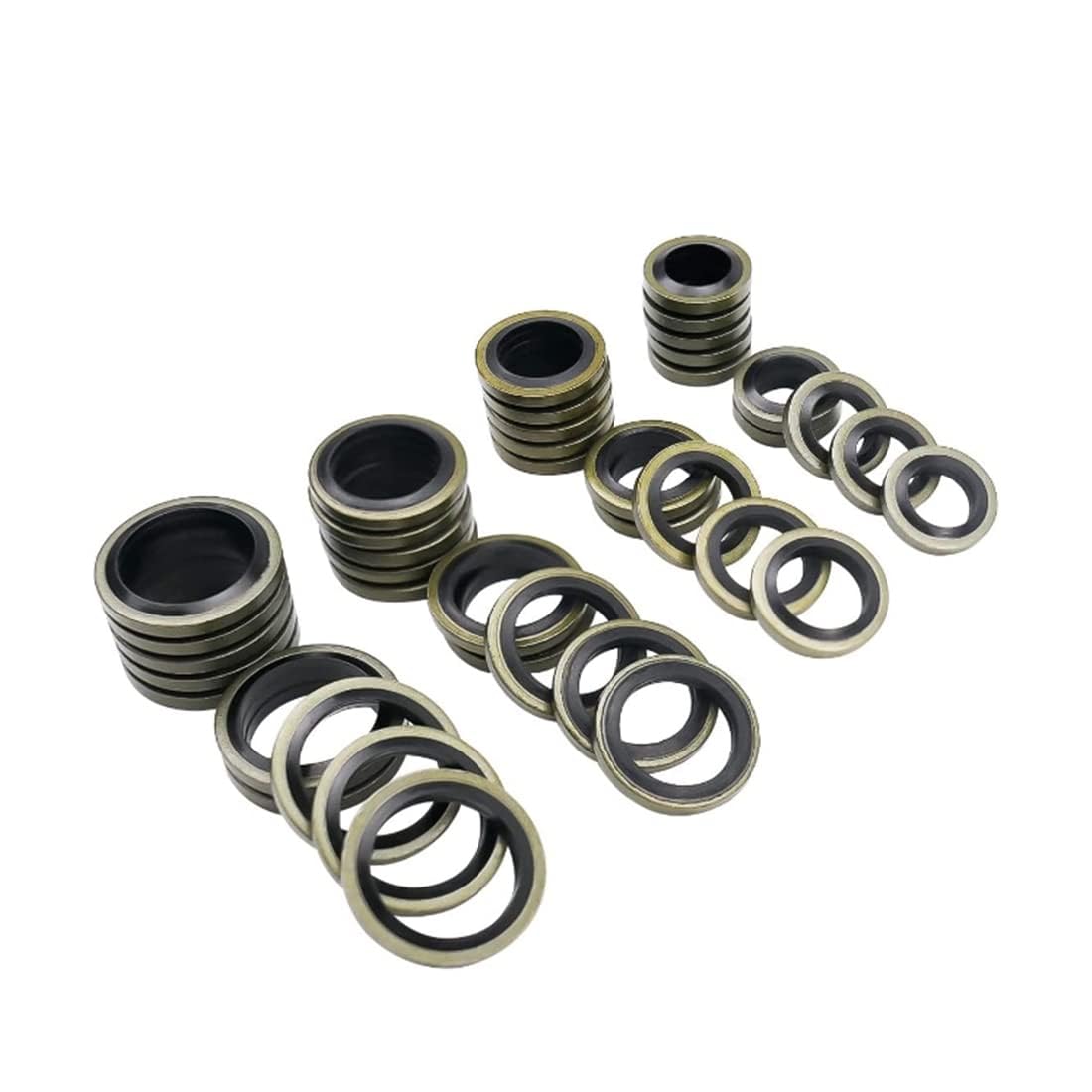 40PCS Fuel Line Injectors Gaskets Sealing Washers Seal Kit