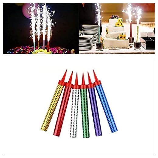 Multi-Colored Birthday Candle Decorative for Birthday, Show, Party, Nightclub, Anniversary, Restaurant, Celebration(6pcs)