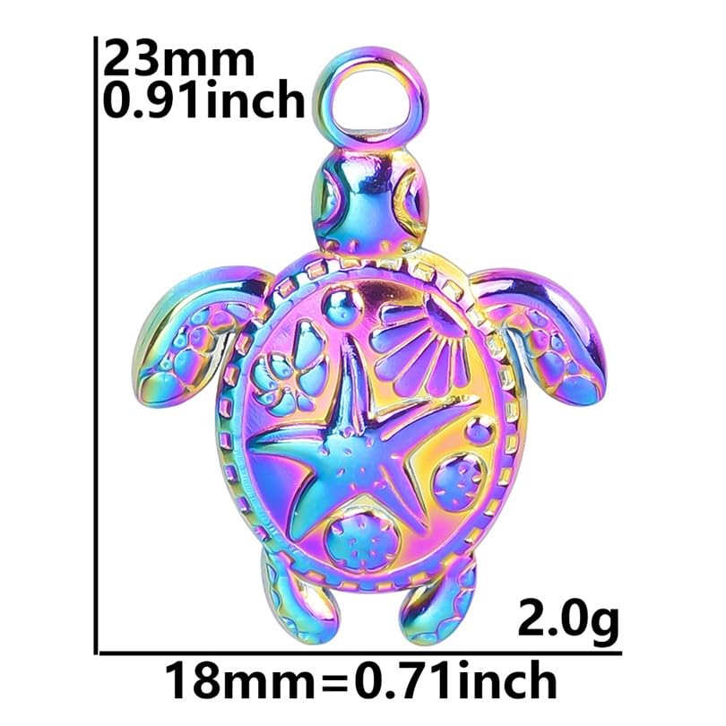 Jude Jewelers Stainless Steel Cute Turtle Style Ocean Beach Summer Holiday Pendant Necklace3