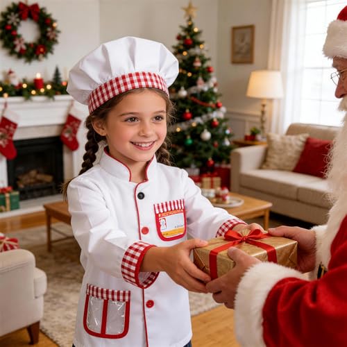 Disfraz de chef para niñas de 5 a 7 años miniatura 5