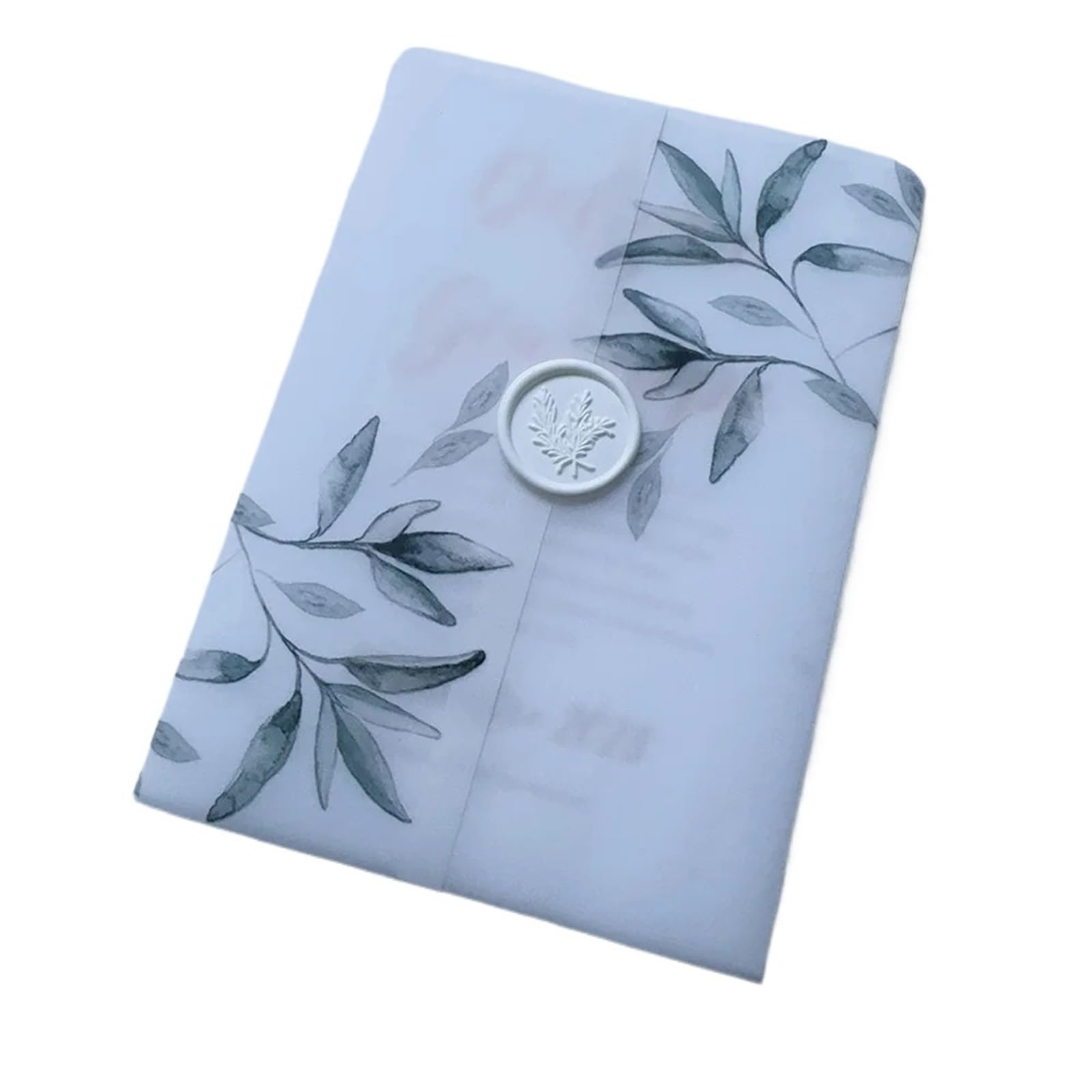 Papier vélin vert 5x7 pour invitation mariage et faire-part (50 feuilles)