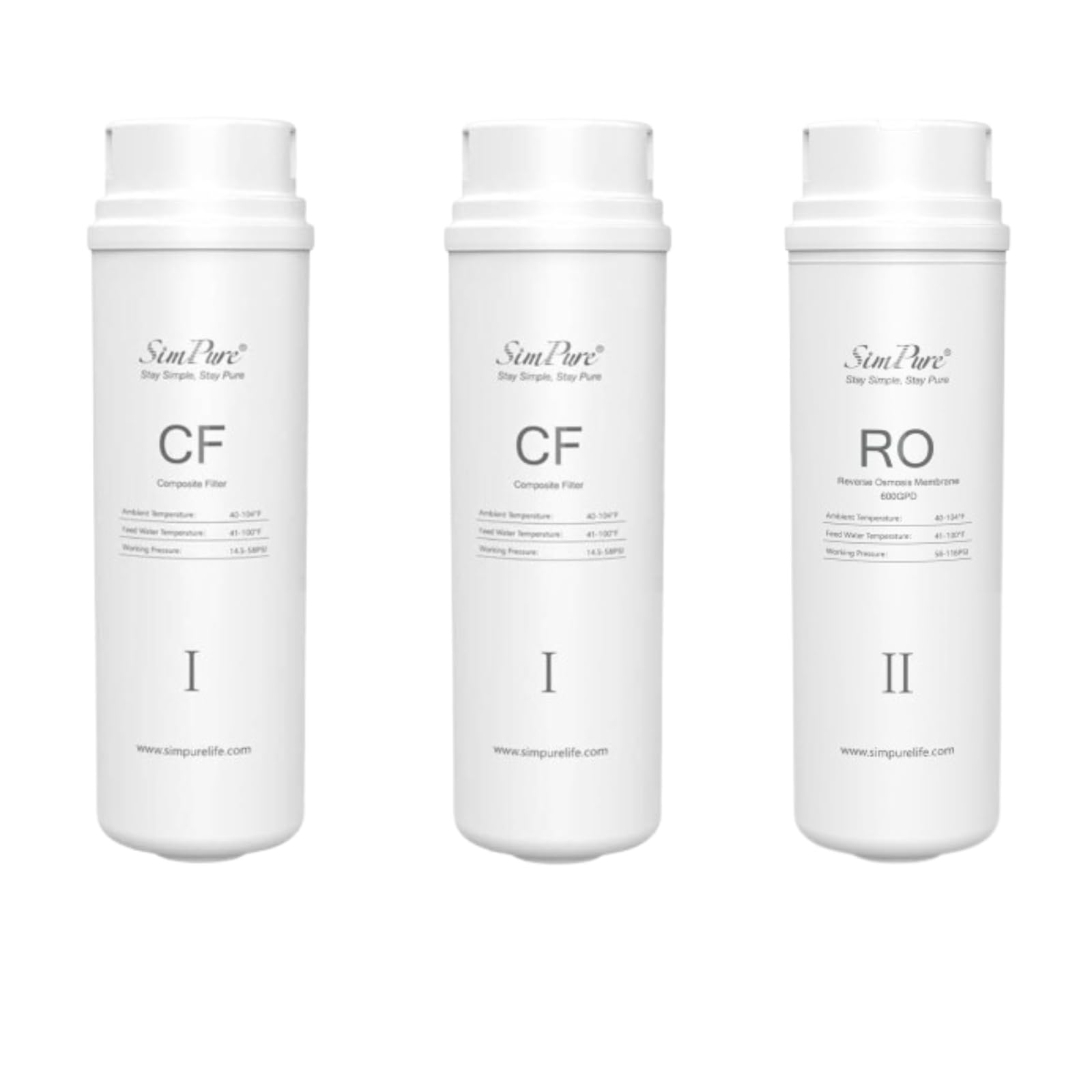 Snapklik.com : Q3-600 2CF Filters+ RO Filter, Replacement Cartridge For ...