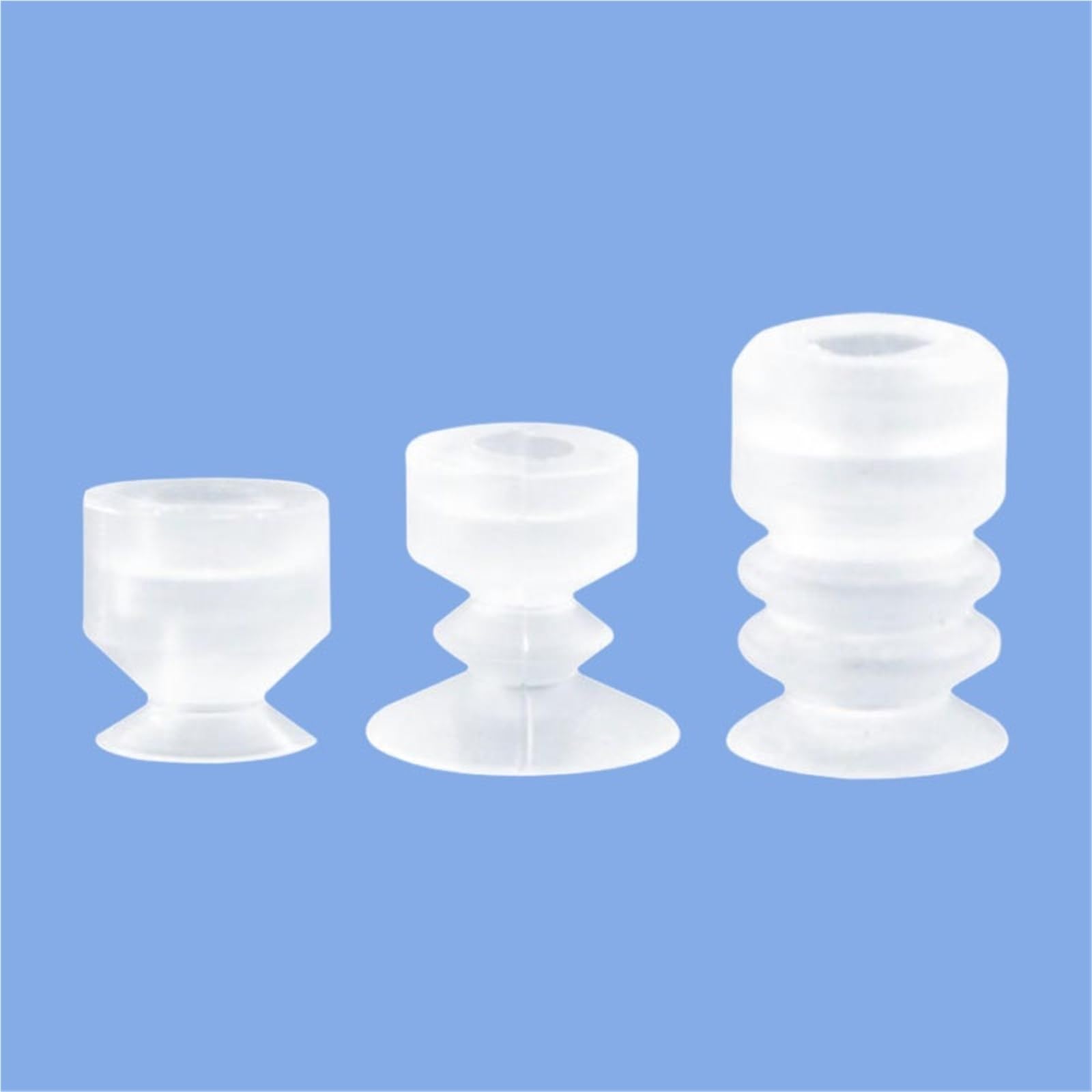 Manipulador ventosa al vacío boquilla de Gel de sílice accesorios neumáticos orificio de montaje de cabeza 8mm 10 Uds(25,DP)