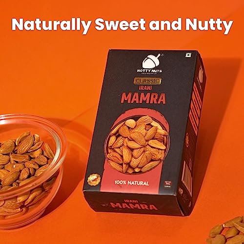 Image of NOTTY NUTS Premium Raw Mamra Almonds 750GM Pure Rich in Protein| 100% Natural and Quality Badam Giri | Dry Fruits Real Nuts