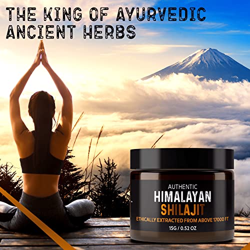 Authentic Himalayan Shilajit By Nutrotonic | 60 Days Sun Dried Organic Most Potent Premium Resin | Lab Tested For Safety | Natural Source Of Fulvic Acid +86% & Humic Acid +10% #TOP5