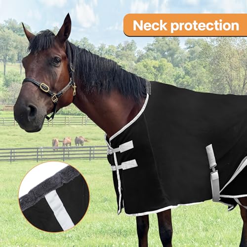 Image of Adjustable Fleece Liner /Cooler Blanket /Sheet for Horses (78'')