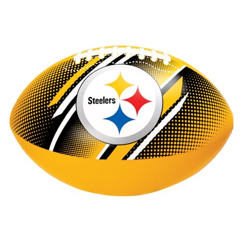 BigMouth Pittsburgh Steelers 18” Inflatable Pool Football Officially Licensed NFL Fan Gear Merchandise Beach Ball Games for Adults and Teens