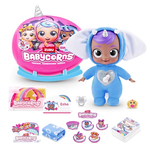 Babycorn Bambolina interattiva Serie 1 Small, 24 cm, di ZURU bamboline magiche, sorpresa, spacchettare, storia, bambine, bambola, Elephant, Echo