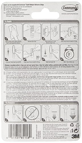 Image of Command Medium White Bath Hooks, 2 Hooks, 4 Strips