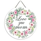 Photo Gallery na love you mom citazione fiori tema targa in legno cartello botanico divertente segni rotondi per bagno cucina nursery decor wall art hanging con corda regalo di inaugurazione della casa 30 x 30 cm Photo Gallery na love you mom citazione fiori tema targa in legno cartello botanico divertente segni rotondi per bagno cucina nursery decor wall art hanging con corda regalo di inaugurazione della casa 30 x 30 cm