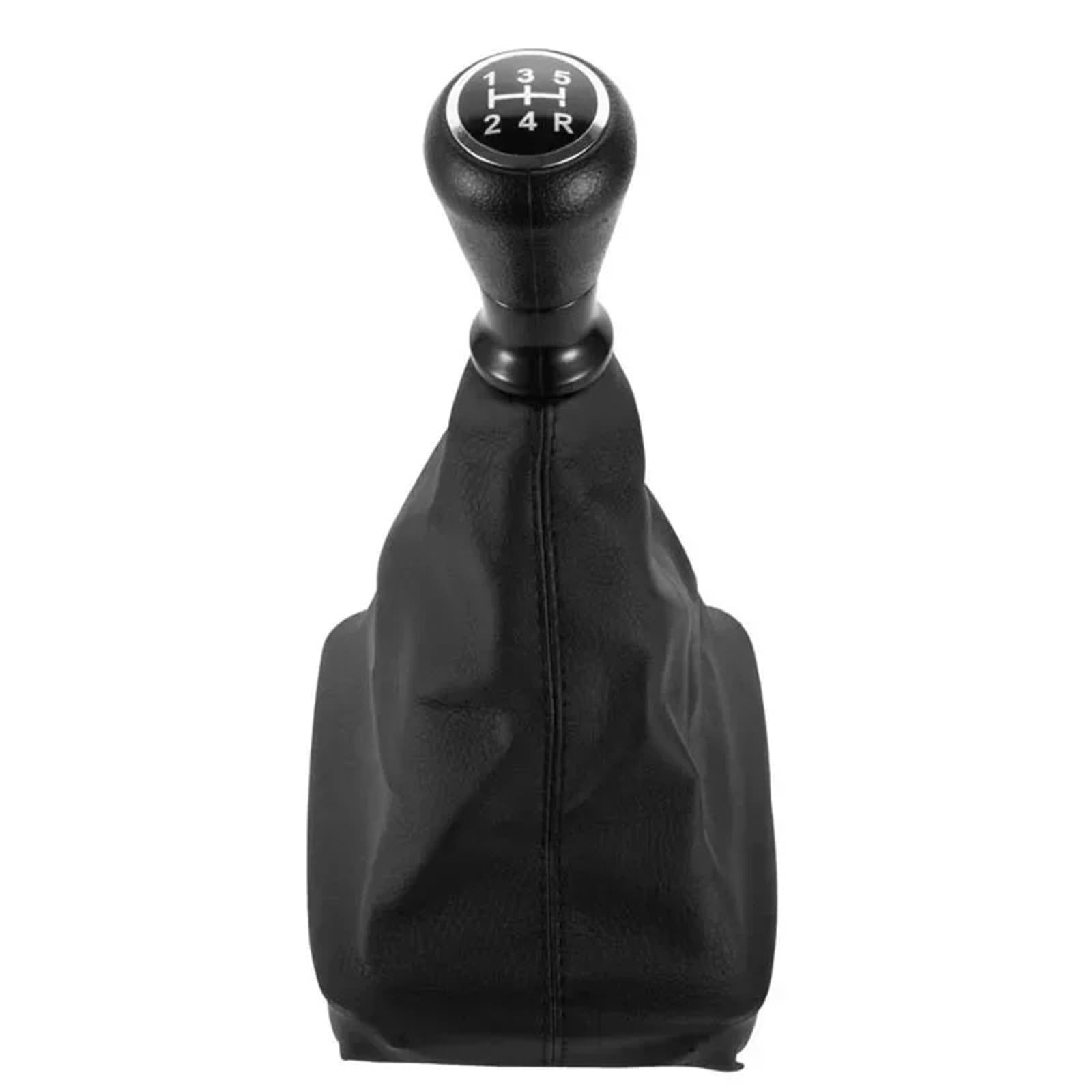 Jxewmtmc for Peugeot 207 307 CC 5 Speed Gear Shift Knob Shifter Lever Stick Gaiter Boot PU Cover Gear Stick Shift Cover