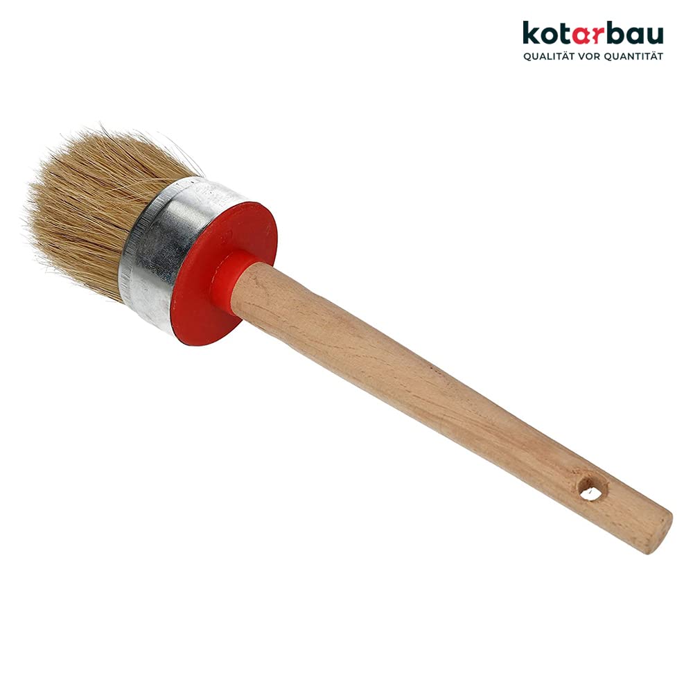 KOTARBAU® 10er Set Rundpinsel 50 mm Ringpinsel Lasurpinsel Lackierpinsel Malerpinsel Holzpinsel für Renovierungsarbeiten