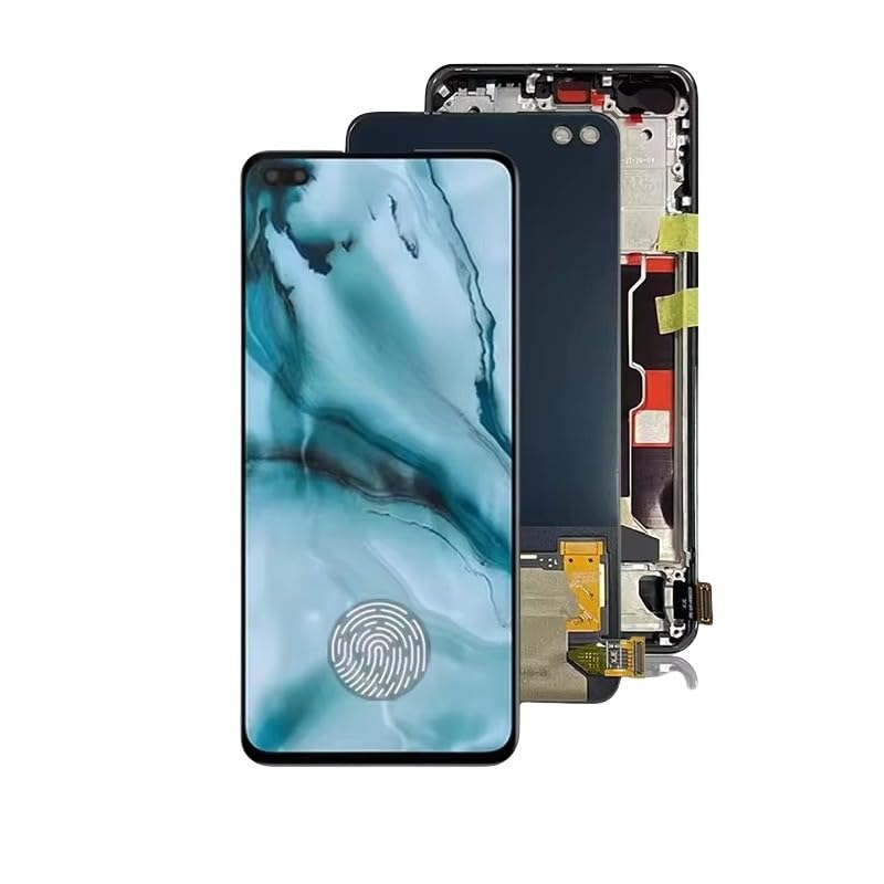 E-YIIVIIL OLED-display compatibel met OnePlus Nord AC2001, AC2003 6,44 inch LCD touchscreen montage met tools zwart (geen frame ondersteuning vingerafdrukherkenning