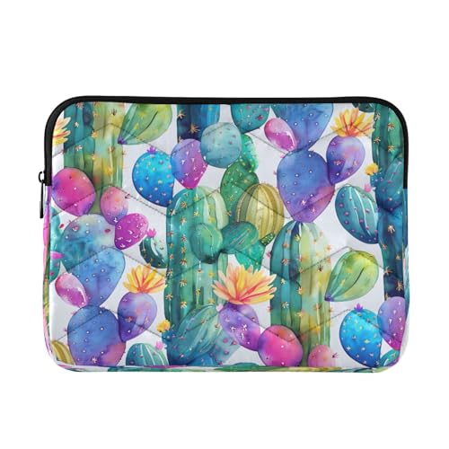 Funda para portátil 13-14 pulgadas impermeable con diseño cactus