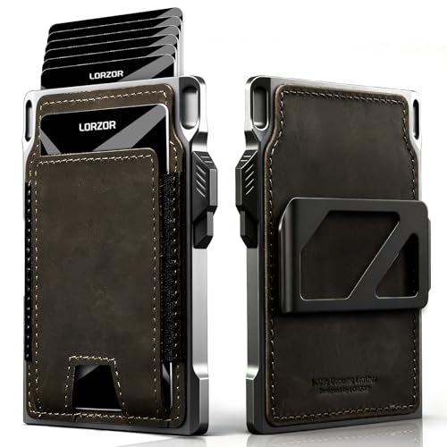 LORZOR Slim Tactical Wallet for Men-...