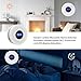 Smoke Detector Carbon Monoxide Detector Combo with Digital Display and Sound Light Alarm, 2-in-1 Smoke & CO Alarm with Battery Operated for Home, Travel or RV