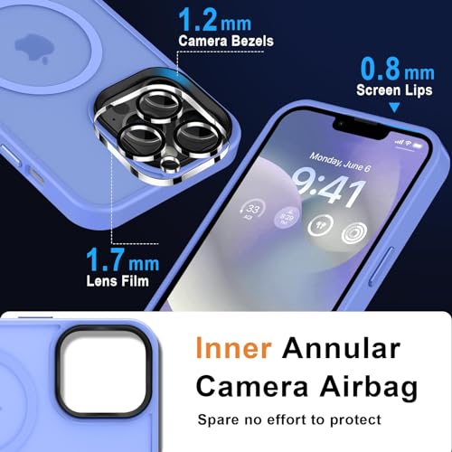 Image of MOCCA Magnetic Shockproof for iPhone 12 Pro Max Case,Blue
