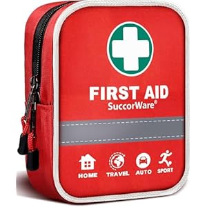 130 Pieces First Aid Kit with Hospital Grade Medical Supplies – Includes Emergency Blanket, Bandage – Great for Home, Outdoors, Office, Car, Travel, Camping, Hiking, Boating