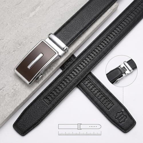 Image of WildHorn Men's Genuine Leather Belt for Men| Premium Auto-Lock Buckle | Adjustable up to 48 inch | Formal & Casual Wear | Micro-Adjust Fit | Stylish Gift Box Included