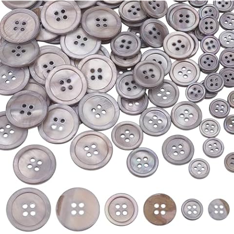 PH PandaHall Natural Shell Sewing Buttons Cover