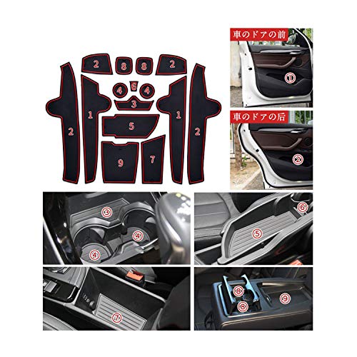 LFOTPP Tappetini Gomma per X1 F48 SUV, Tappetino