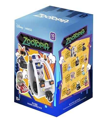 MINISO Disney Zootopia Blind Box Doo-doo Fun Travel Series Figures Collectible Box Vinyl Model Surprise Box Random Design Mystery Toy for Home Decor Birthday Gifts (Random One Figure)