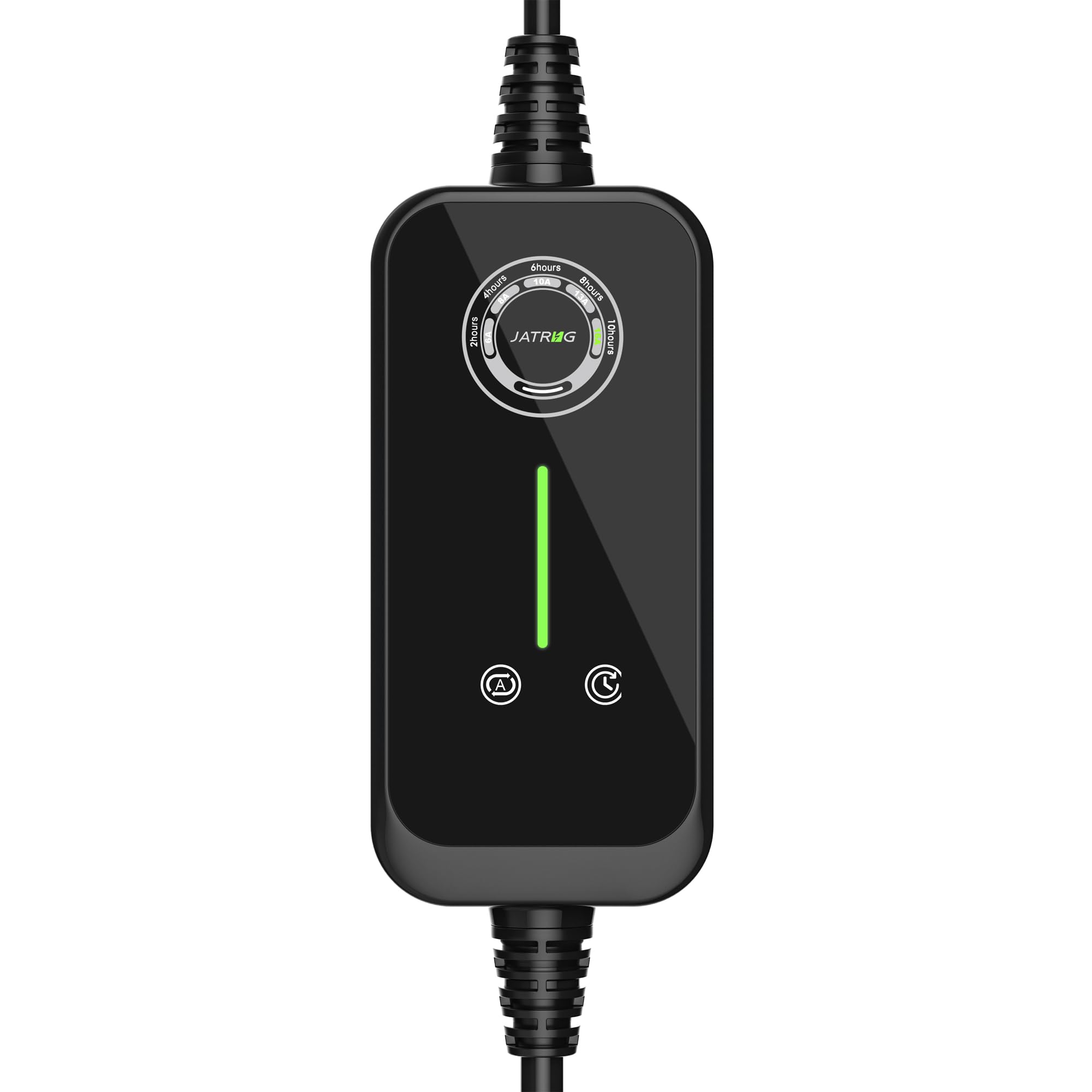 Cargador JATRHG EV 5M 3.6KW-1.5KW 16A|13A|10A|8A Tipo 2 - Estación de Carga Portátil para Autos Eléctricos con Intensidad Variable, Monofásico