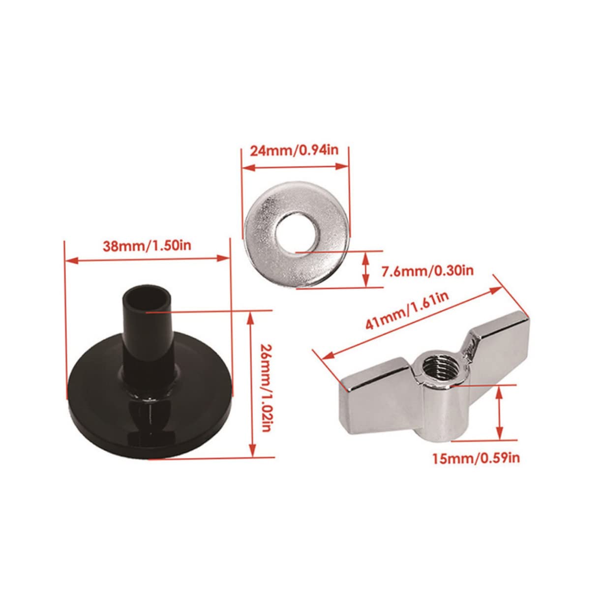 Milisten 1 Set Drum Kit Felt Pad Set Non Slip Drum Kit Accessories for Enhanced Sound Quality and Protection Durable Felt Pads for Easy Replacement