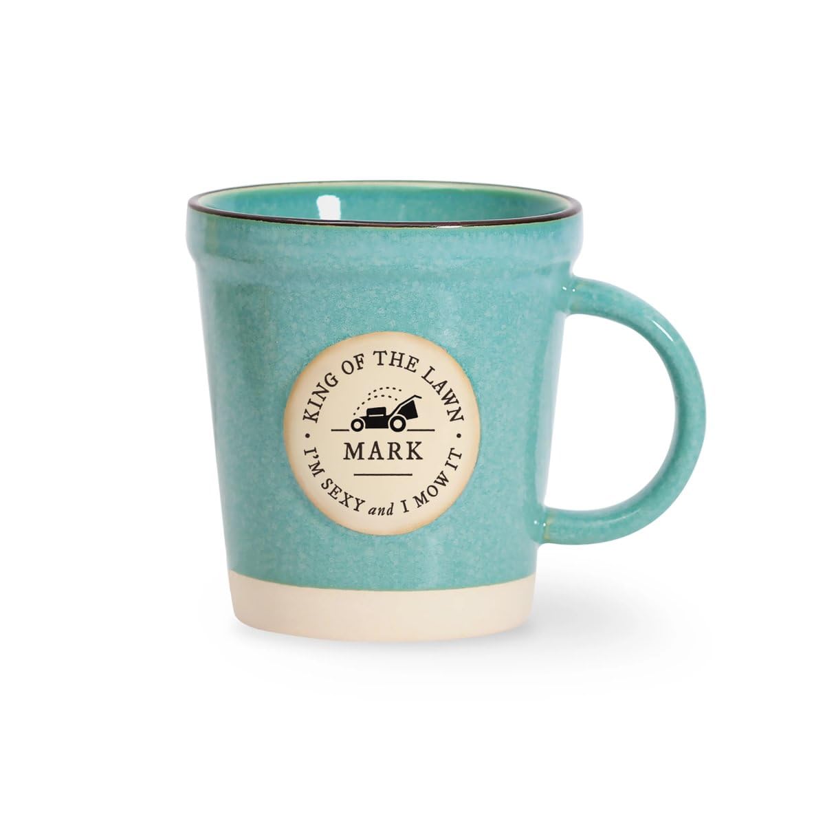 History & Heraldry Personalised Mug - Unique Ceramic Plant-Pot Style Mug – Gift for Gardeners, or Office Decor (Mark) — image 1
