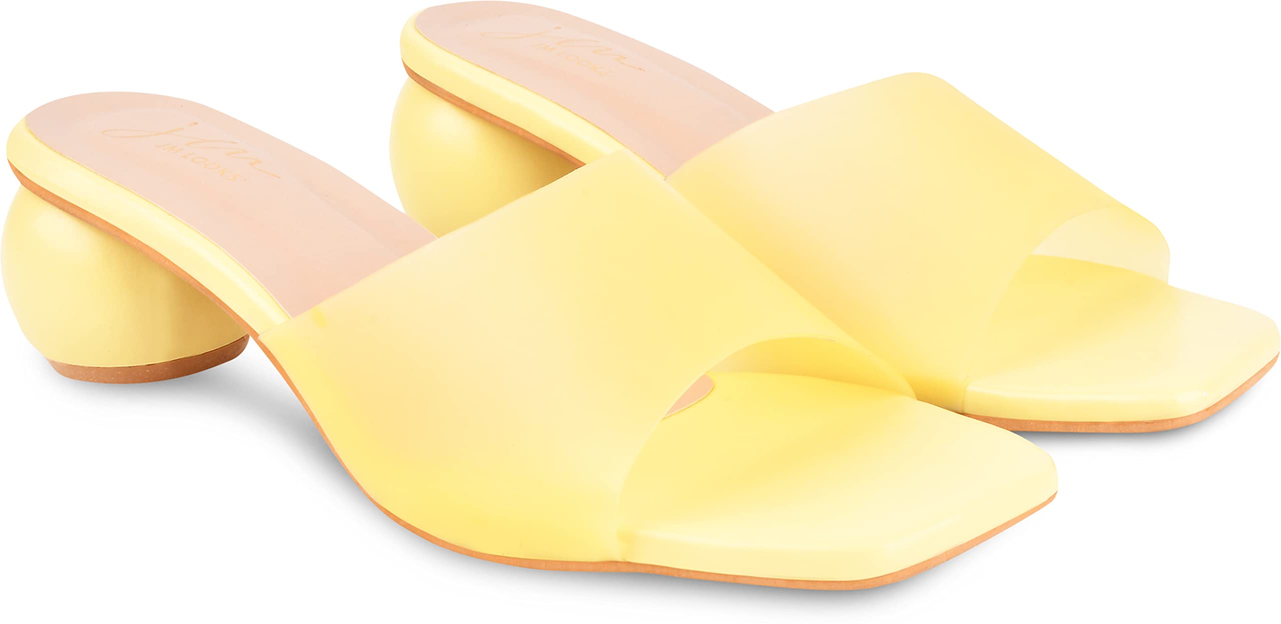 JM LOOKS Trendy Block Heel Sandals With Solid Comfortable Sole For Womens & Girls IRF-109-Yellow-39-X (B0C4Y4R5N5) Amazon Price History, Amazon Price Tracker