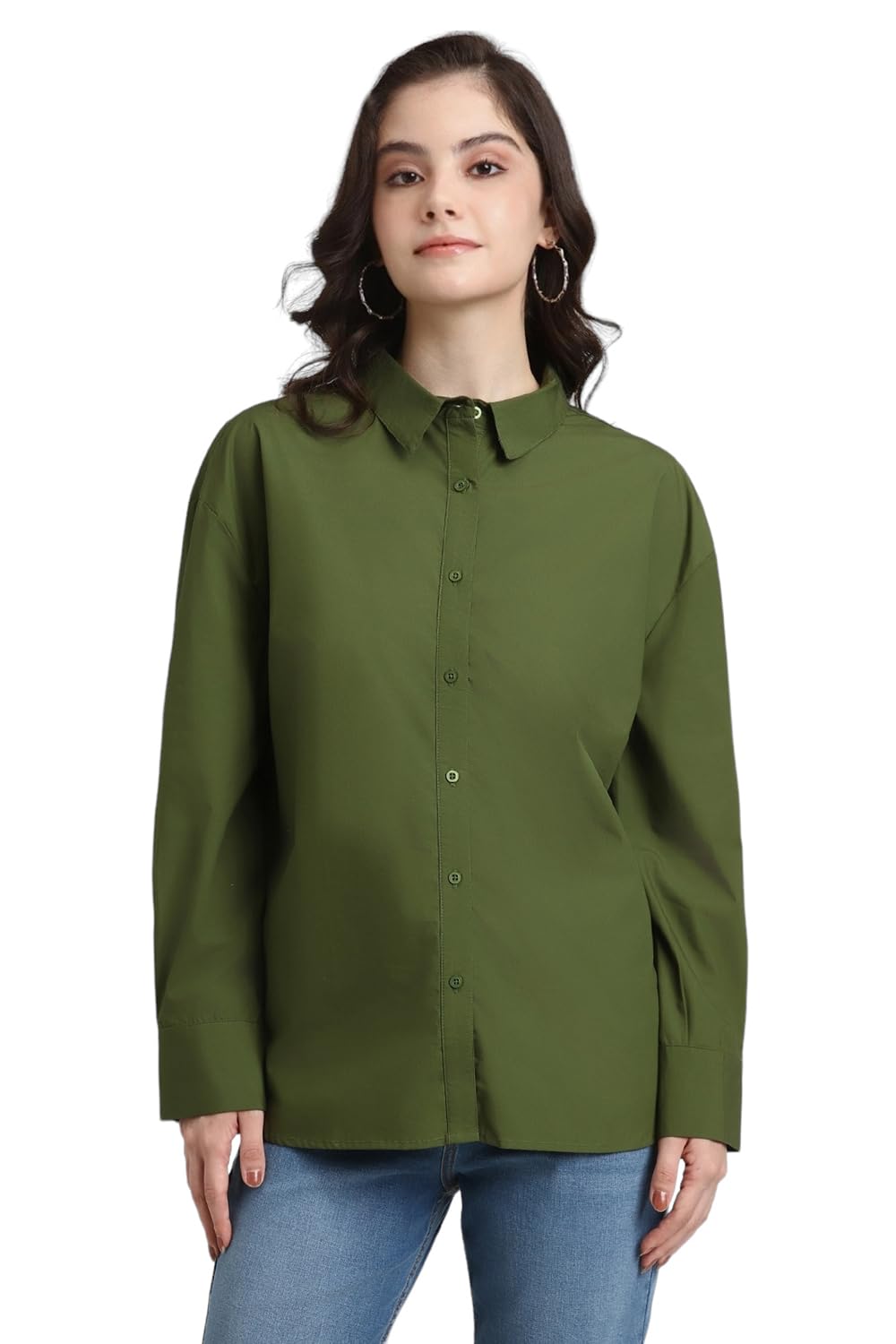 forever 21 Women Solid Regular Fit Shirt-picture-12