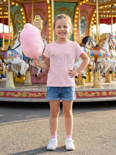 Image of Magical Girl Shirt Cute Snacks Graphic Tee Toddler Kids Girls Holiday Short Sleeve Outfits Tops 3-10 Years