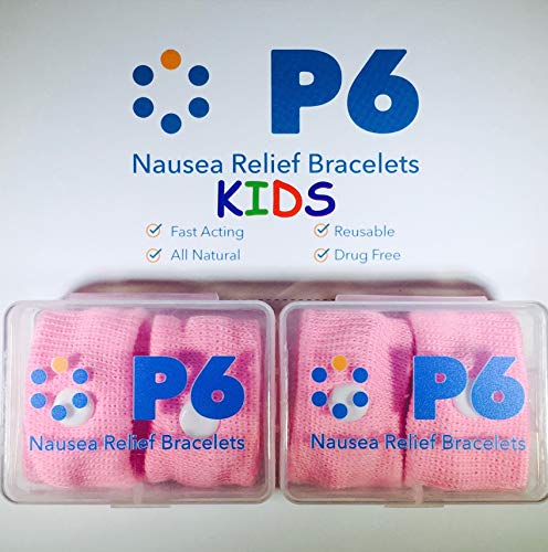 P6 Health Original Natural Anti-Nausea Car Sea Sickness Relief Children's Wrist Bands 2