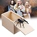 Klinkamz 1 Unids Broma De Madera Araña Asustar Caja Caja Broma Realista...