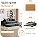 Modular Sectional Loveaeat Cloud Sofa, Boneless Couch with Non Slip Base, Cozy Sleeper Sofa for Customizable Living Spaces, Modern Modular Couch with L-Shape Chaise, Deep Seat & No Assembly, Grey