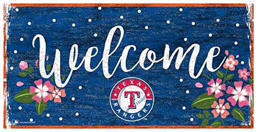 Panneau Texas Rangers MLB floral le cadeau idéal pour fan